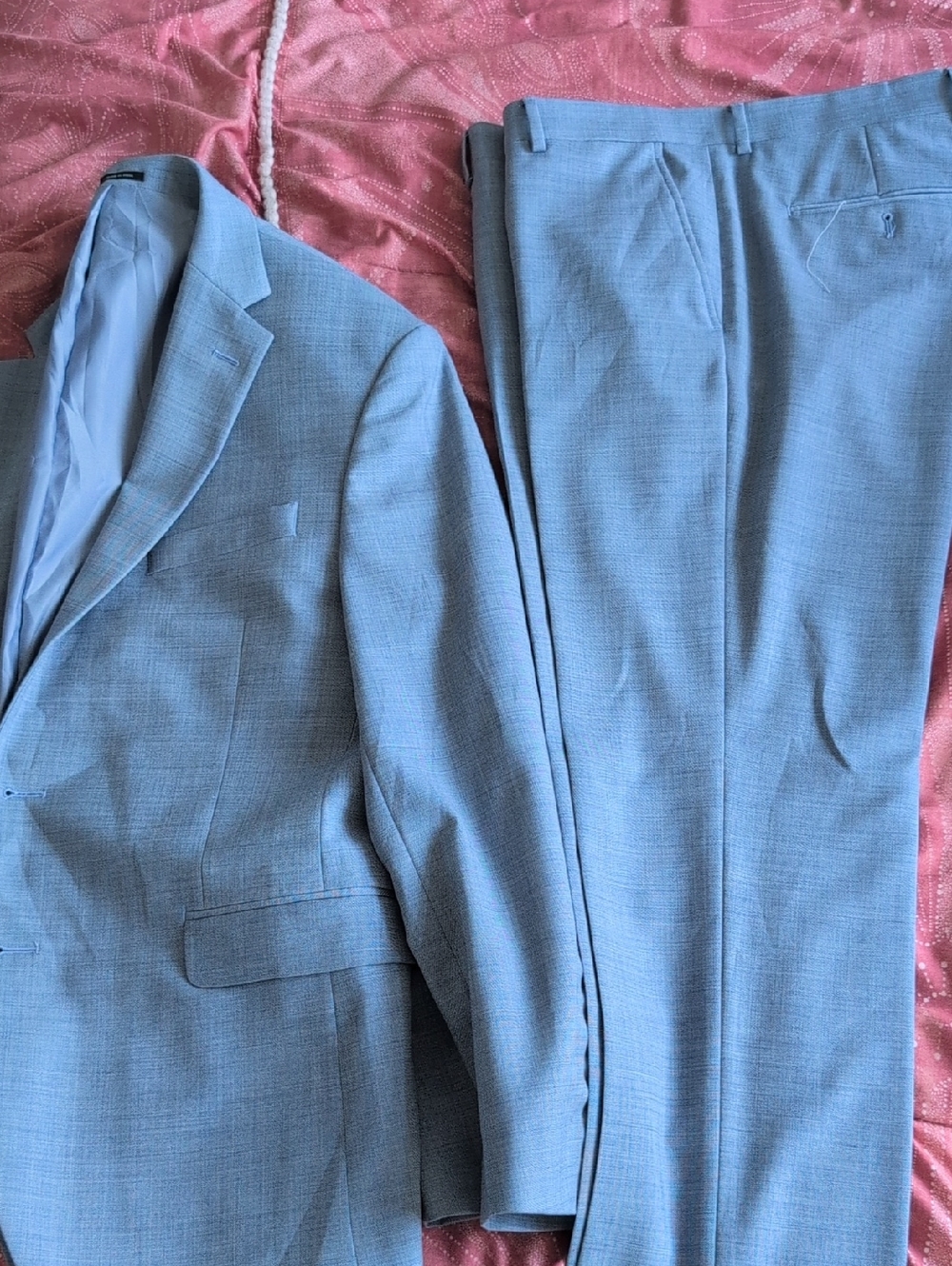 Light Blue Men’s Two-Piece Suit Jacket & Pants
